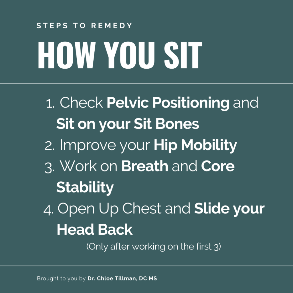 Sitting Tips Biomechanics of Pelvic Positioning, Hip Mobility, Breath and Chest